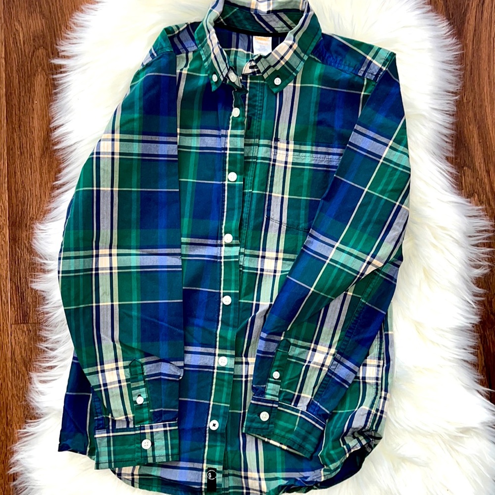 Gymboree boy, button-down shirt in size large, 10 12